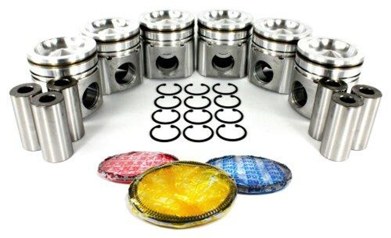 Piston Set with Rings for 2003 Dodge Ram 3500 5.9L|Engine Parts Only|PRK1166XP5