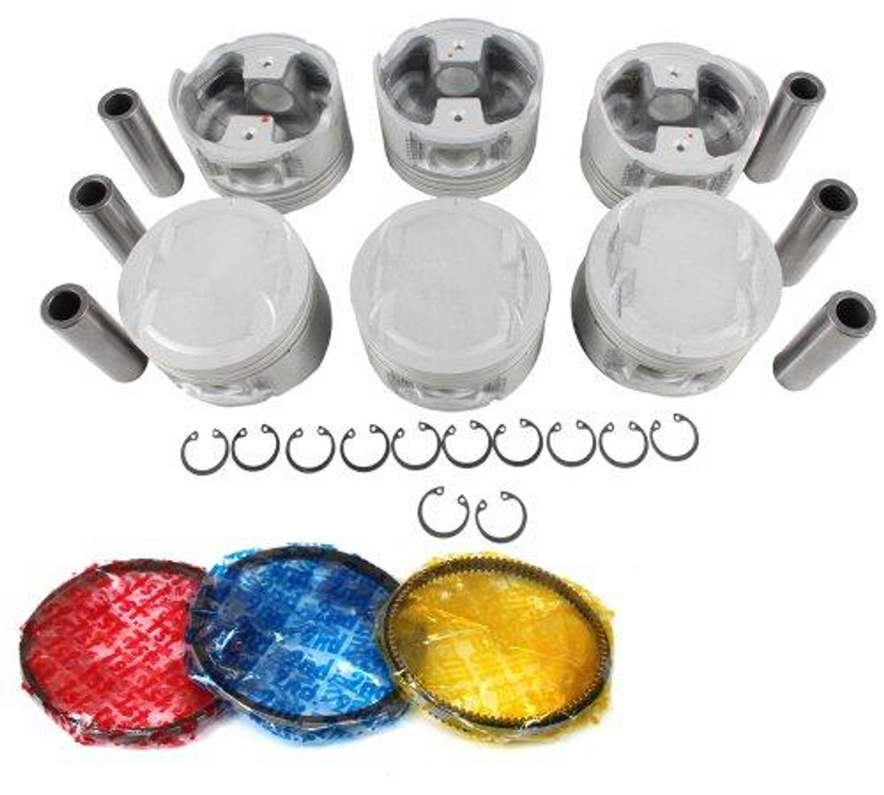 Piston Set with Rings for 1992 Nissan 300ZX 3.0L|Engine Parts Only|PRK630XP15
