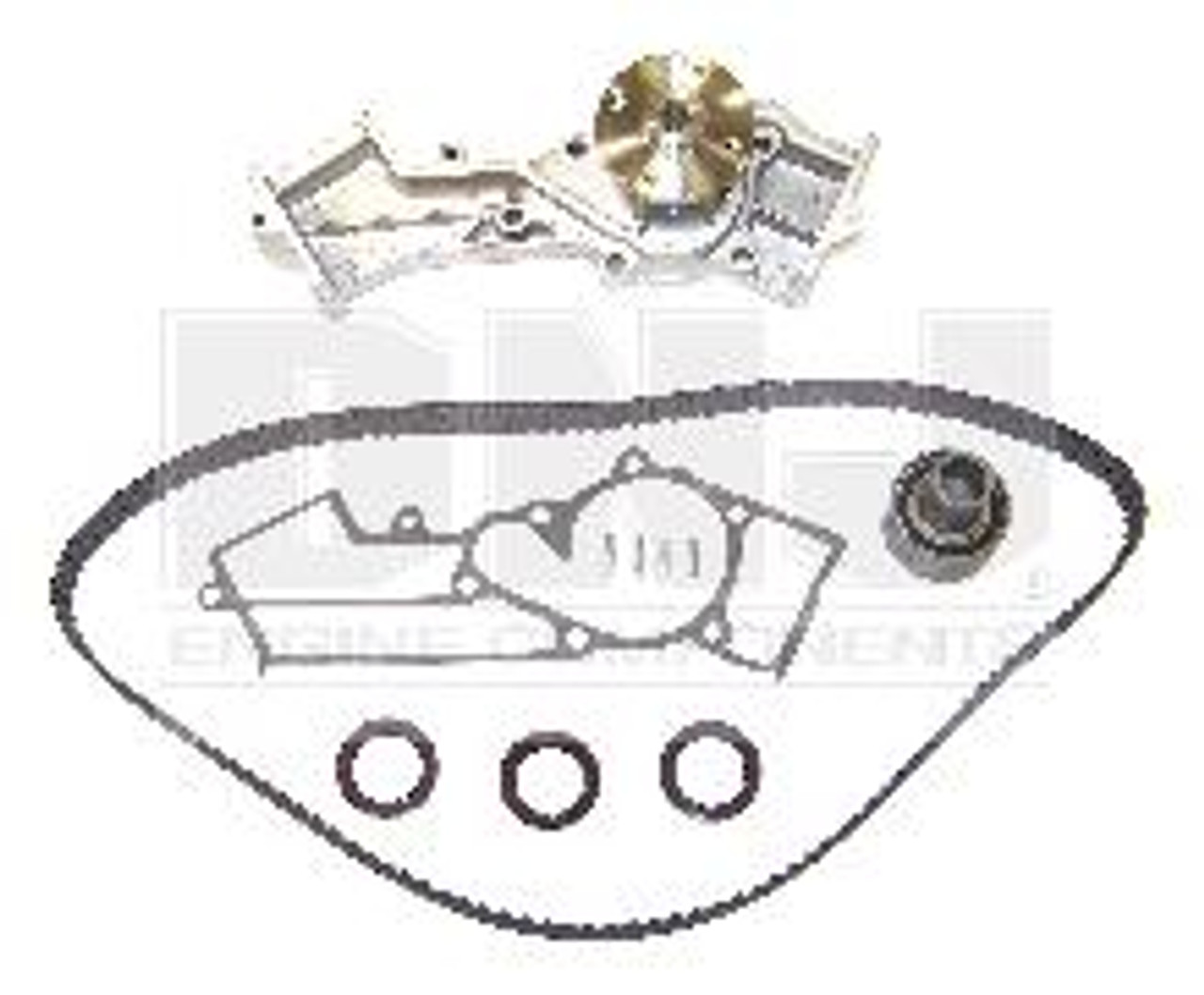 1991 Nissan Pathfinder 3.0L Engine Timing Belt Kit with Water Pump TBK616BWP -13