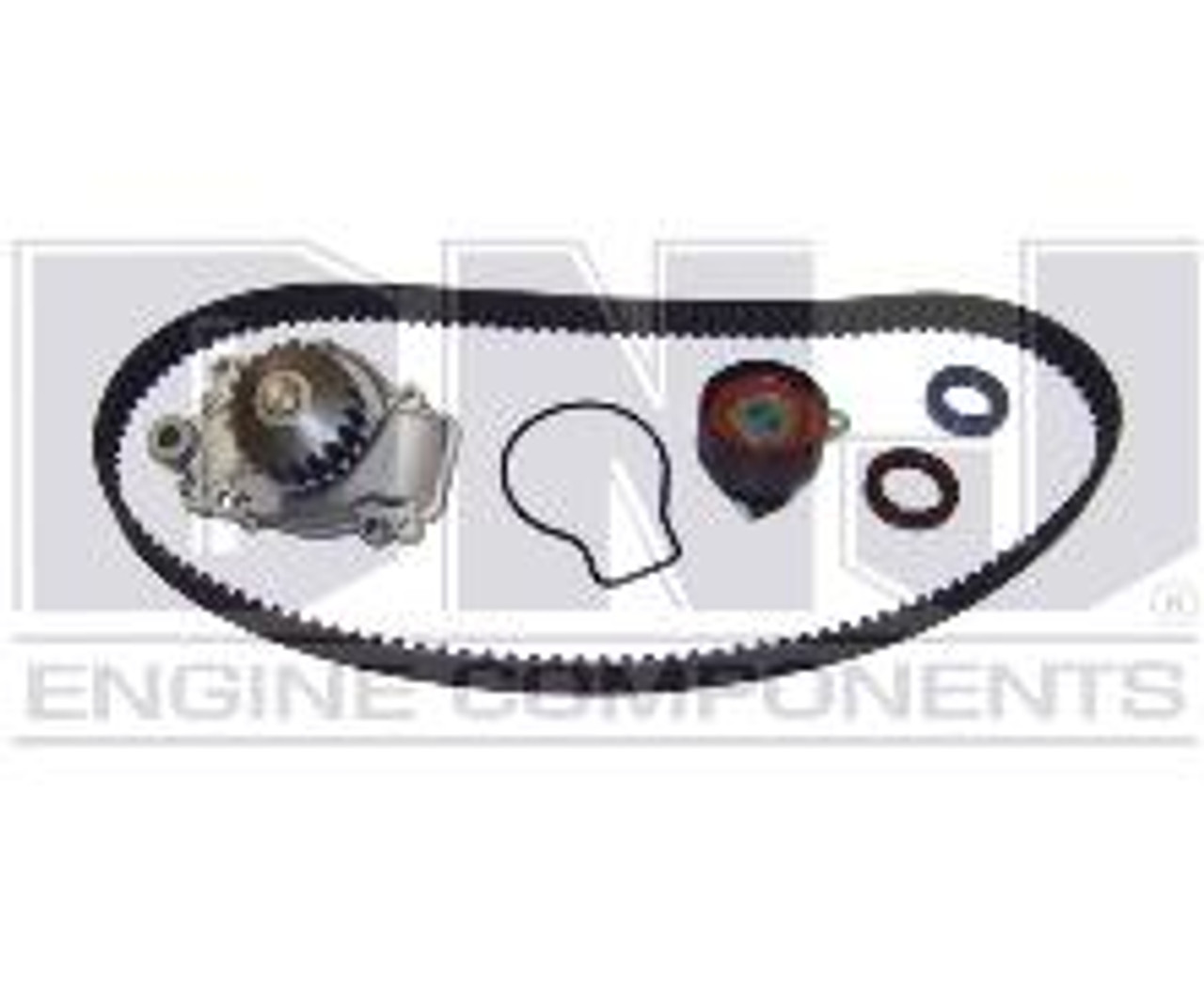 1993 Isuzu Trooper 3.2L Engine Timing Belt Kit with Water Pump TBK350WP -3