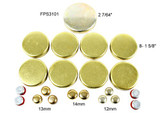 Brass Freeze Plug Set - 2000 Chevrolet Express 3500 5.7L Engine Parts # FPS3101ZE197