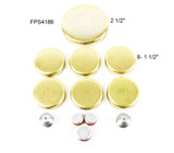 Brass Freeze Plug Set - 1990 Ford E-350 Econoline 7.5L Engine Parts # FPS4186ZE25