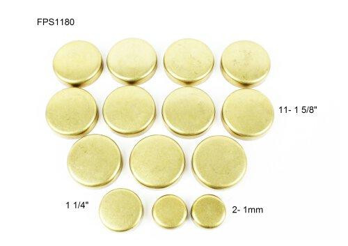 Brass Freeze Plug Set - 1997 Dodge Ram 2500 8.0L Engine Parts # FPS1180ZE4