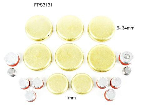 Brass Freeze Plug Set - 1998 Chevrolet Malibu 3.1L Engine Parts # FPS3131ZE60