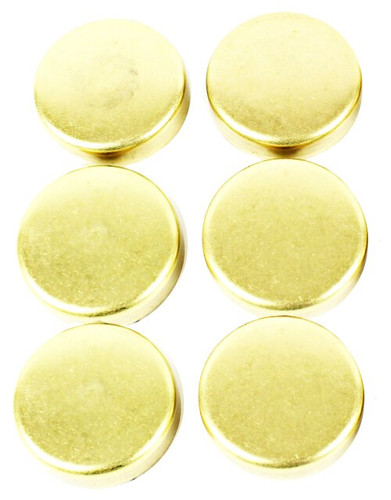 Brass Freeze Plug Set - 1985 Toyota Pickup 2.4L Engine Parts # FPS900ZE17