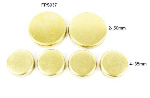Brass Freeze Plug Set - 1986 Toyota Van 2.2L Engine Parts # FPS937ZE2