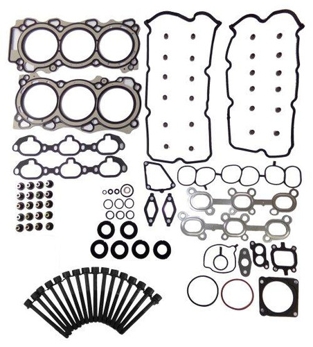 Head Gasket Set with Head Bolt Kit - 2000 Infiniti I30 3.0L Engine Parts # HGB643ZE1