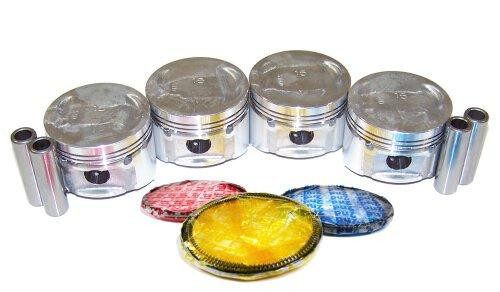 Piston Set with Rings - 1985 Dodge Colt 1.5L Engine Parts # PRK100ZE1