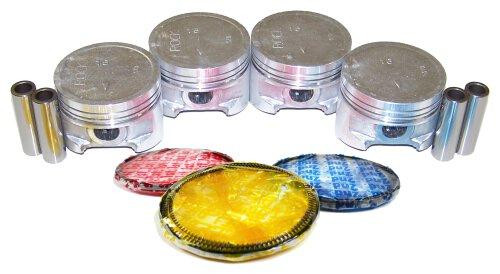 Piston Set with Rings - 1996 Eagle Summit 1.5L Engine Parts # PRK104ZE19