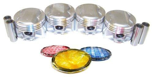 Piston Set with Rings - 1988 Acura Integra 1.6L Engine Parts # PRK211AZE1