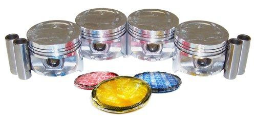 Piston Set with Rings - 1990 Honda CRX 1.6L Engine Parts # PRK294ZE13