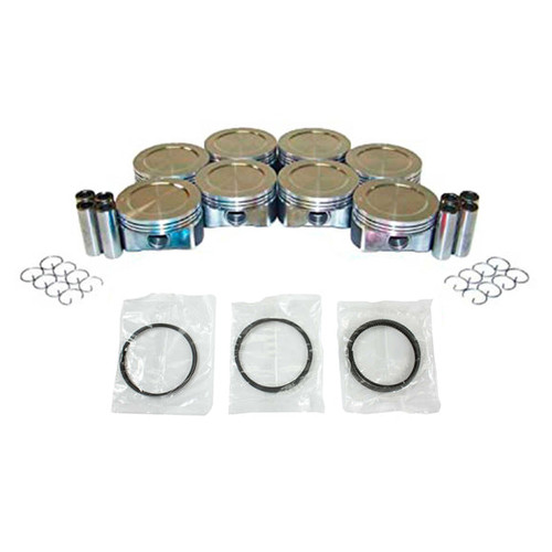 Piston Set with Rings - 2005 GMC Sierra 2500 HD 6.0L Engine Parts # PRK3160AZE63