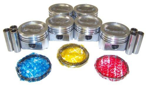 Piston Set with Rings - 1985 Ford Bronco 4.9L Engine Parts # PRK4105ZE1