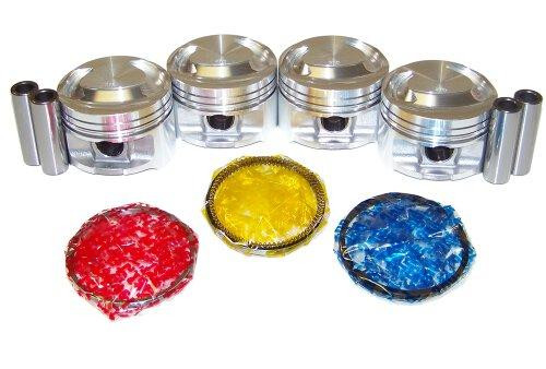 Piston Set with Rings - 1999 Mercury Tracer 2.0L Engine Parts # PRK420ZE27