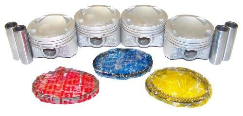 Piston Set with Rings - 1998 Mazda Protege 1.5L Engine Parts # PRK433ZE7