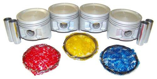 Piston Set with Rings - 1986 Nissan D21 2.4L Engine Parts # PRK602ZE5