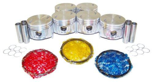 Piston Set with Rings - 1987 Nissan D21 3.0L Engine Parts # PRK615ZE11