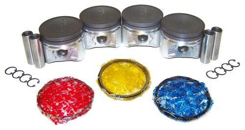 Piston Set with Rings - 1997 Nissan 200SX 1.6L Engine Parts # PRK641ZE5