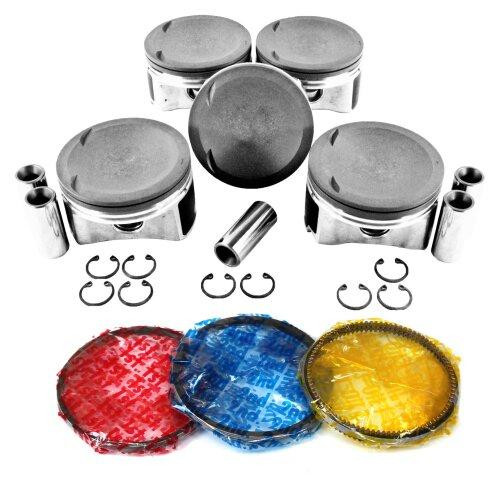 Piston Set with Rings - 2012 Volkswagen Beetle 2.5L Engine Parts # PRK813ZE6