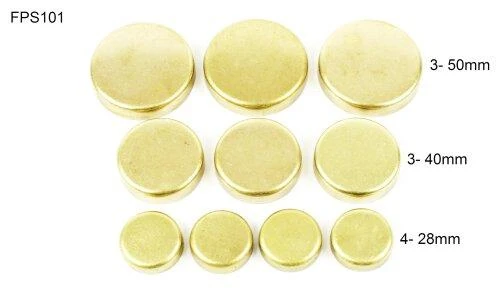 Brass Freeze Plug Set - 1985 Dodge 600 2.6L Engine Parts # FPS101ZE6