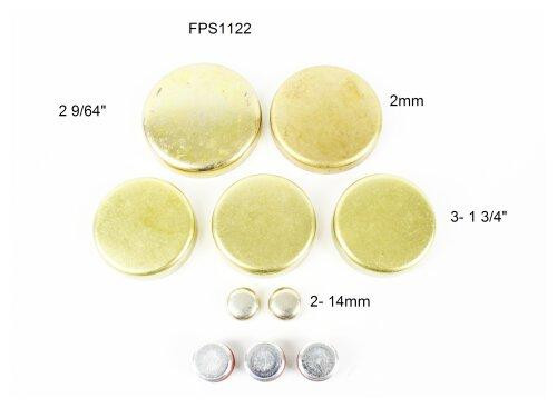 Brass Freeze Plug Set - 1994 Jeep Wrangler 2.5L Engine Parts # FPS1122ZE15