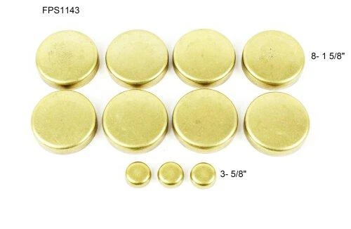 Brass Freeze Plug Set - 2009 Dodge Challenger 3.5L Engine Parts # FPS1143ZE44