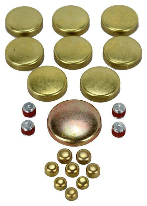 Brass Freeze Plug Set - 1986 Chevrolet C10 Suburban 5.7L Engine Parts # FPS3101ZE25 Brass Freeze Plug Set - 1986 Chevrolet C10 Suburban 5.7L Engine Parts # FPS3101ZE25
