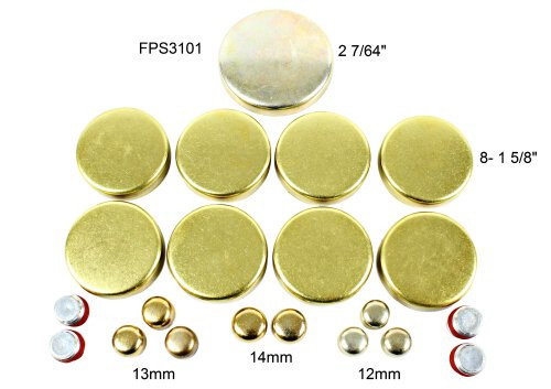 Brass Freeze Plug Set - 1995 Chevrolet C2500 Suburban 5.7L Engine Parts # FPS3101ZE73