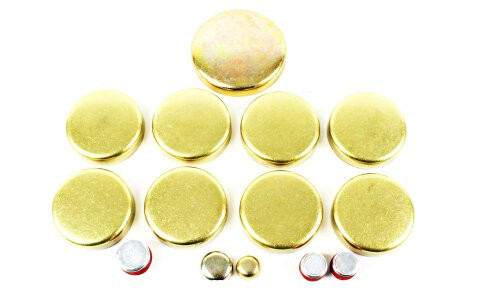Brass Freeze Plug Set - 2003 Chevrolet Express 2500 4.3L Engine Parts # FPS3125ZE72