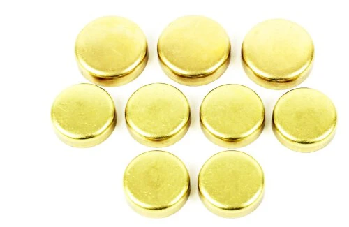 Brass Freeze Plug Set - 2001 Kia Spectra 1.8L Engine Parts # FPS400ZE23