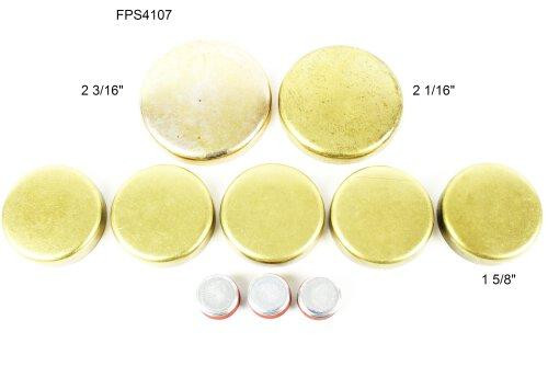 Brass Freeze Plug Set - 1995 Ford E-250 Econoline 4.9L Engine Parts # FPS4107ZE45