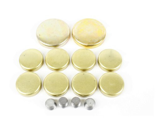 Brass Freeze Plug Set - 2002 Ford E-250 Econoline 4.2L Engine Parts # FPS4123ZE20
