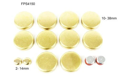 Brass Freeze Plug Set - 2003 Ford E-150 Club Wagon 4.6L Engine Parts # FPS4150ZE21