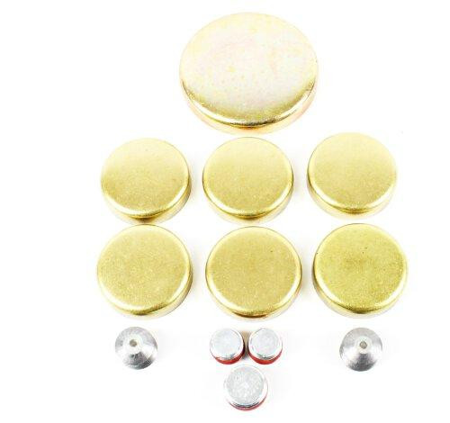 Brass Freeze Plug Set - 1988 Ford E-350 Econoline 7.5L Engine Parts # FPS4186ZE23