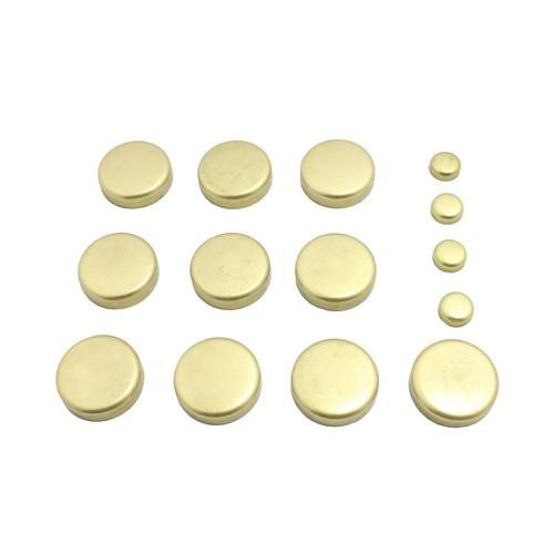 Brass Freeze Plug Set - 2010 Ford E-450 Super Duty 6.0L Engine Parts # FPS4214ZE16