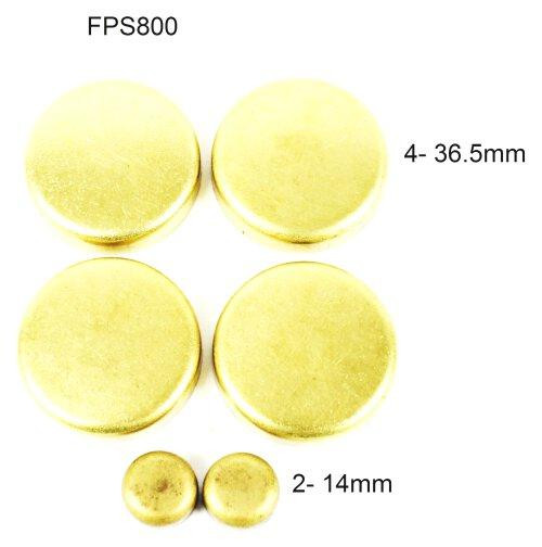 Brass Freeze Plug Set - 2005 Volkswagen Golf 2.0L Engine Parts # FPS800ZE79