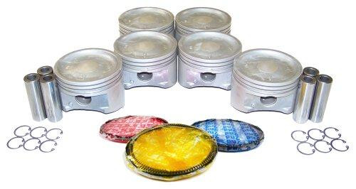 Piston Set with Rings - 2000 Mitsubishi Montero Sport 3.5L Engine Parts # PRK133ZE3