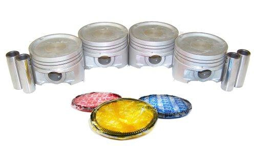 Piston Set with Rings - 1995 Mitsubishi Expo 2.4L Engine Parts # PRK153ZE25