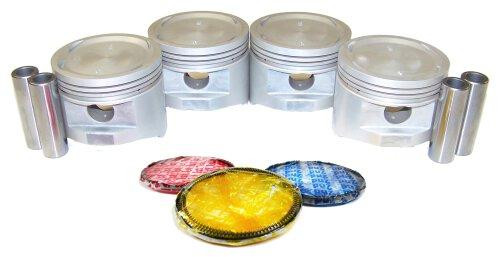 Piston Set with Rings - 1987 Honda Accord 2.0L Engine Parts # PRK206ZE3