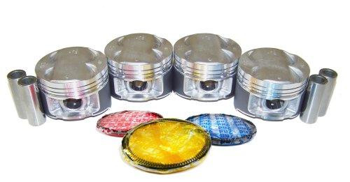 Piston Set with Rings - 2000 Acura Integra 1.8L Engine Parts # PRK217BZE7