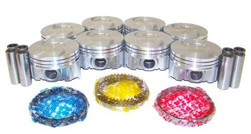 Piston Set with Rings - 1993 Chevrolet K2500 Suburban 7.4L Engine Parts # PRK3111ZE81 Piston Set with Rings - 1993 Chevrolet K2500 Suburban 7.4L Engine Parts # PRK3111ZE81