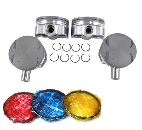 Piston Set with Rings - 2009 Chevrolet Aveo5 1.6L Engine Parts # PRK340ZE7