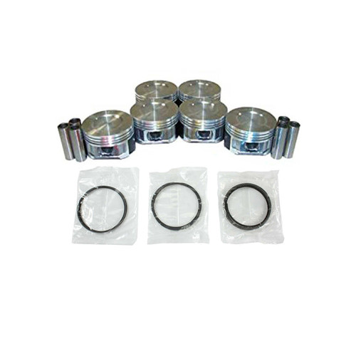 Piston Set with Rings - 2004 Ford Freestar 3.9L Engine Parts # PRK4129ZE1