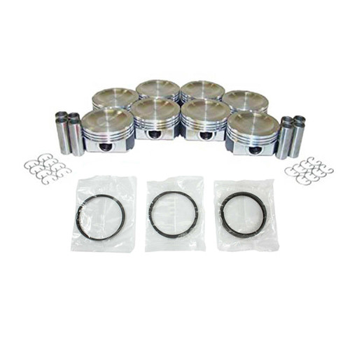 Piston Set with Rings - 2002 Ford E-150 Econoline Club Wagon 4.6L Engine Parts # PRK4149ZE25