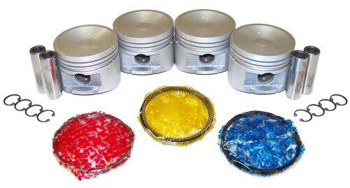 Piston Set with Rings - 1991 Nissan Sentra 1.6L Engine Parts # PRK640ZE7