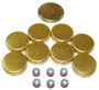 Brass Freeze Plug Set - 1997 GMC K2500 6.5L Engine Parts # FPS3195ZE266