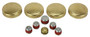 Brass Freeze Plug Set - 1996 Chevrolet Cavalier 2.2L Engine Parts # FPS328ZE18
