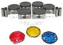 Piston Set with Rings - 2006 Suzuki Grand Vitara 2.7L Engine Parts # PRK538ZE1