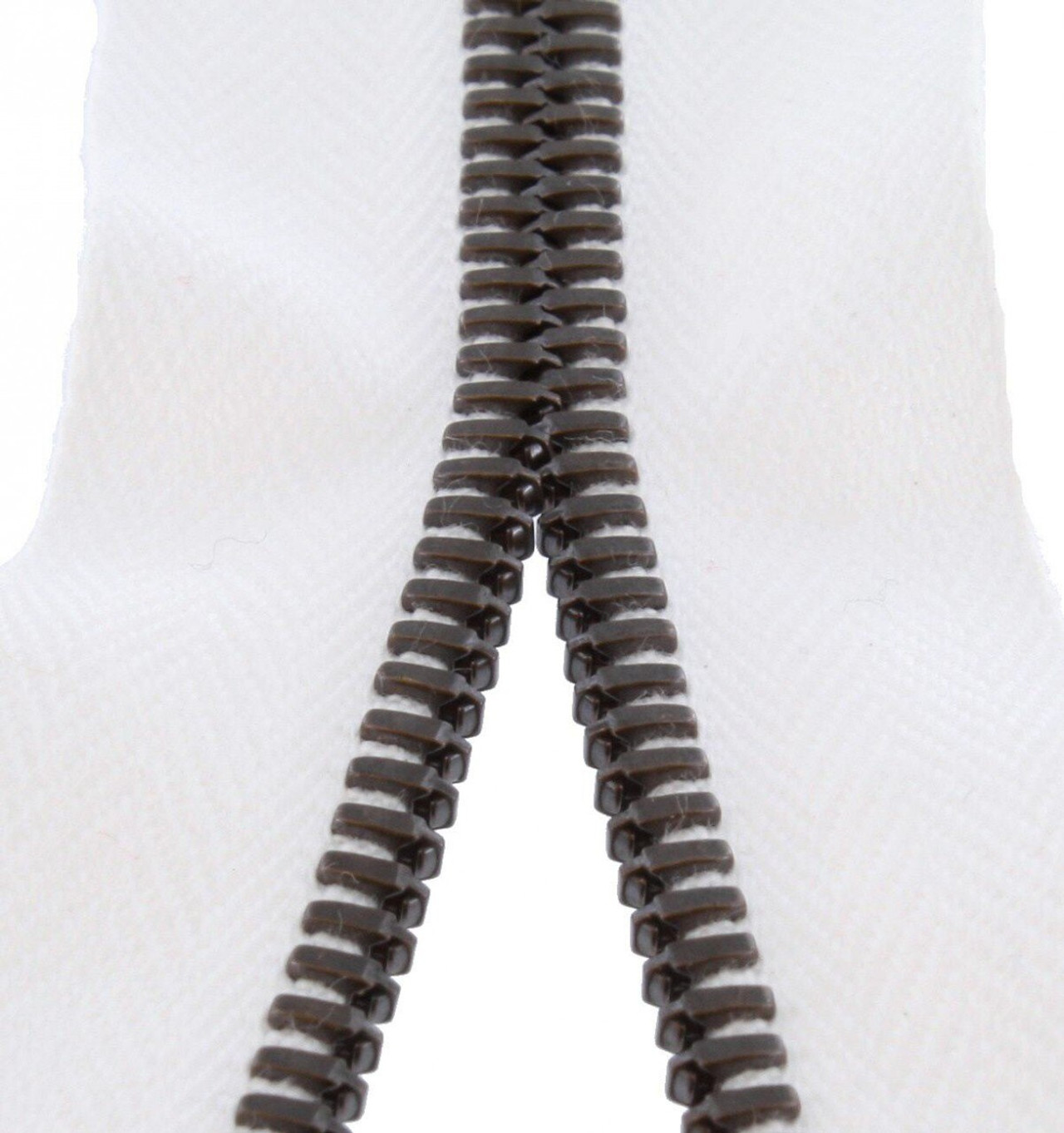 Metal 6 Riri Zipper, Continuous Chain, Cotton Dyeable