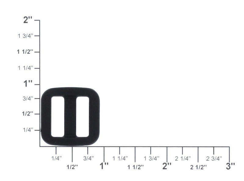 5/8" Plastic Wide Mouth Tri-Glide Slider Buckle
